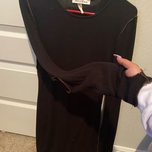 TIGHT FITTED SWEATER DRESS HAND& ELBOW CUT OUTS